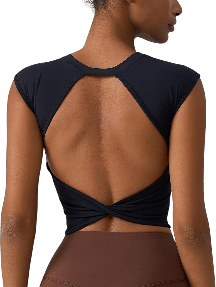 Backless workout top