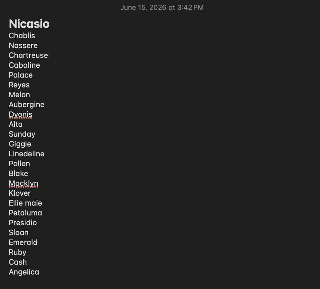 recent children names