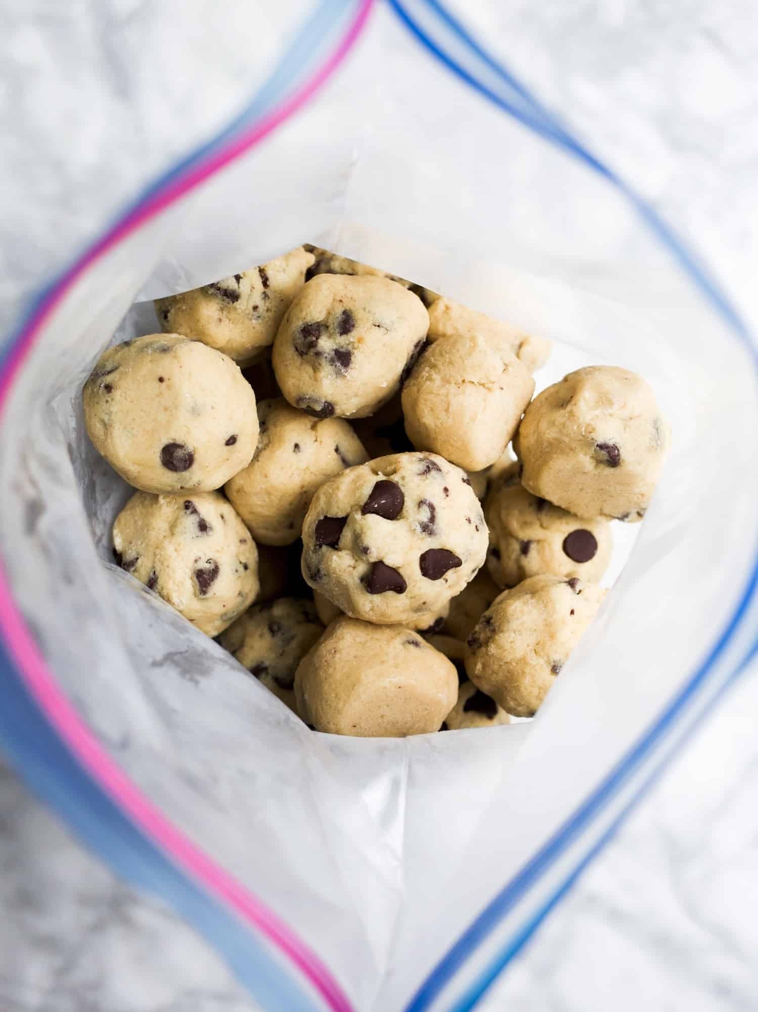 freezer cookie dough balls
