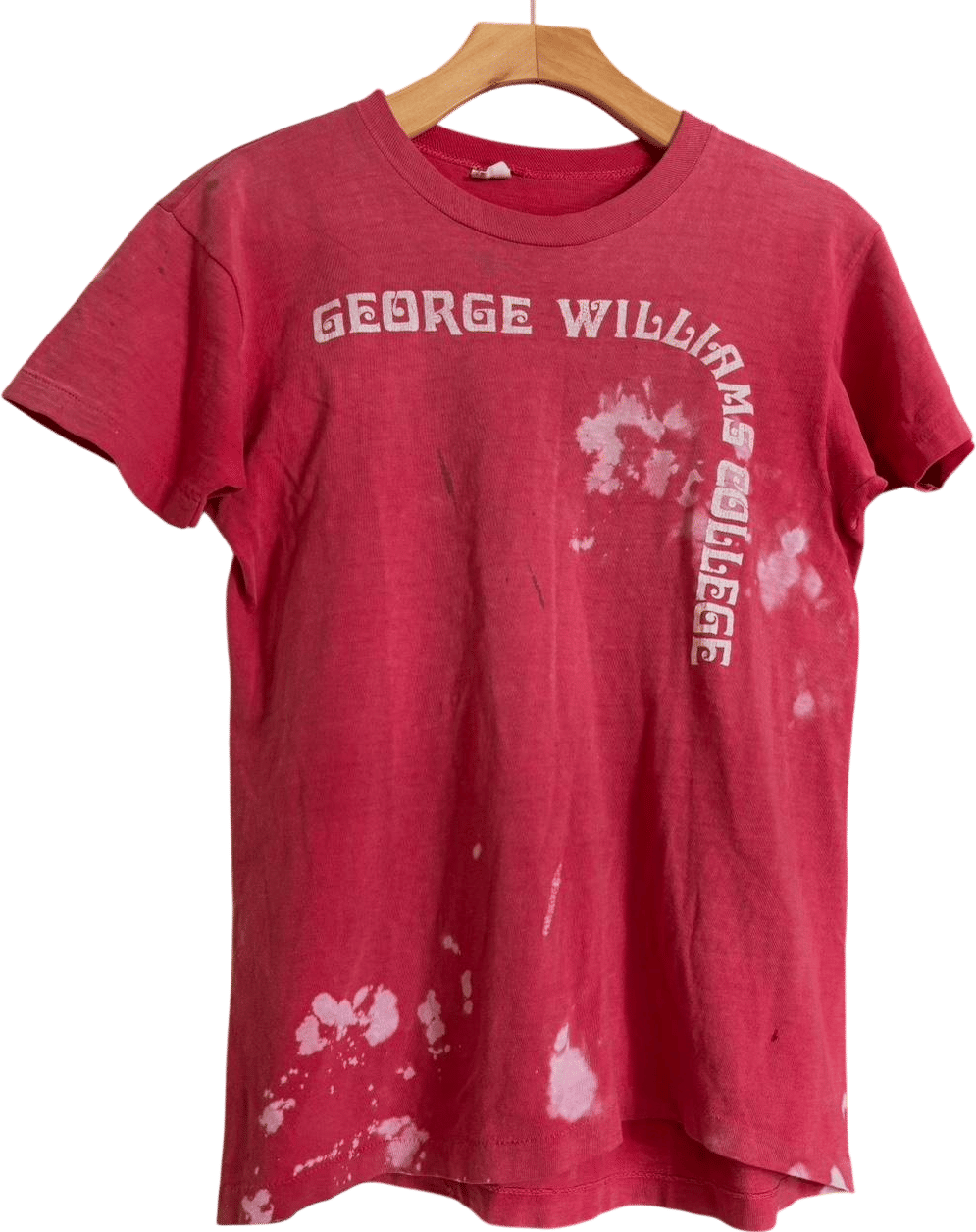 Men's Red and Pink T-shirt