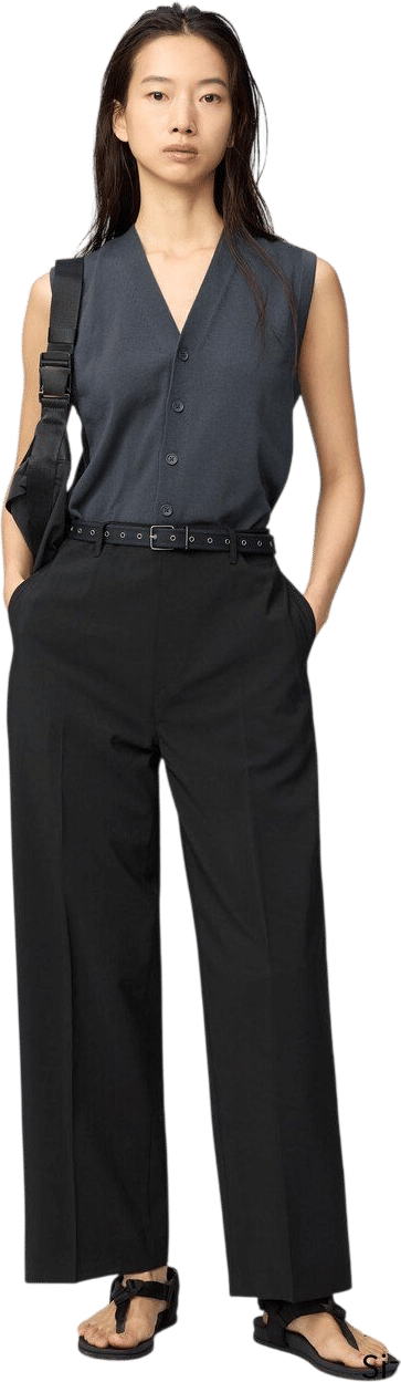 High Rise Straight Pants