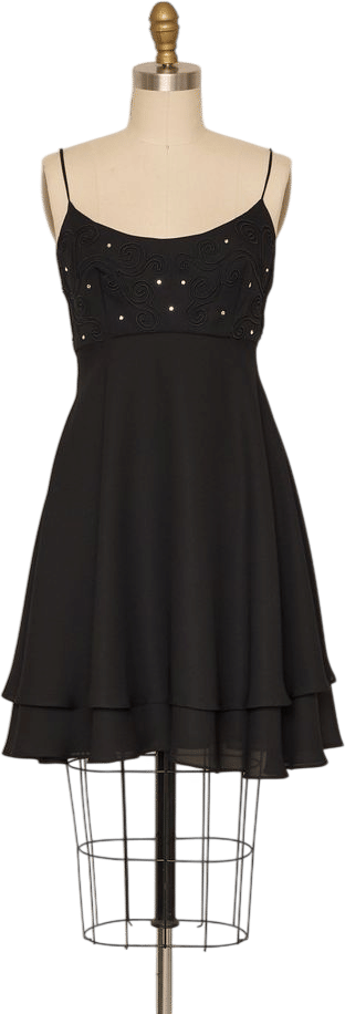 Faviana Black Mini Dress | Khata Space