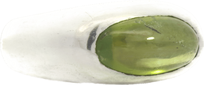 TUVA Dome Ring - Sterling Silver + Peridot