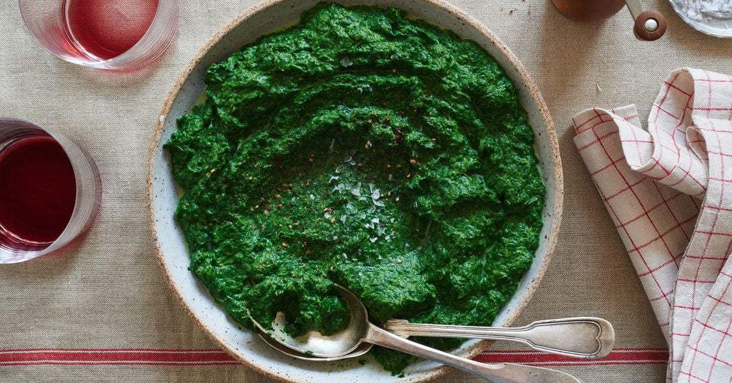 Pierre Franey's Creamed Spinach Recipe