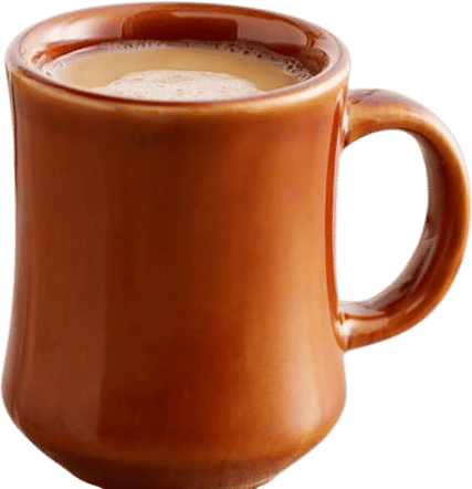 Coffee with milk (drank on the floor playing with trains)