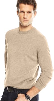 Men's Crewneck 100% Cashmere Sweater, Macy's Exclusive