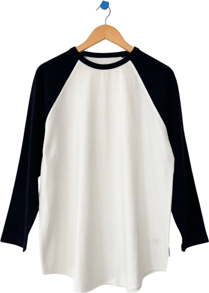 Le Bon Shoppe Heavy Cotton Raglan Tee - White/Black