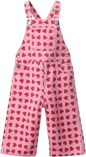 Long Twill Heart Overalls