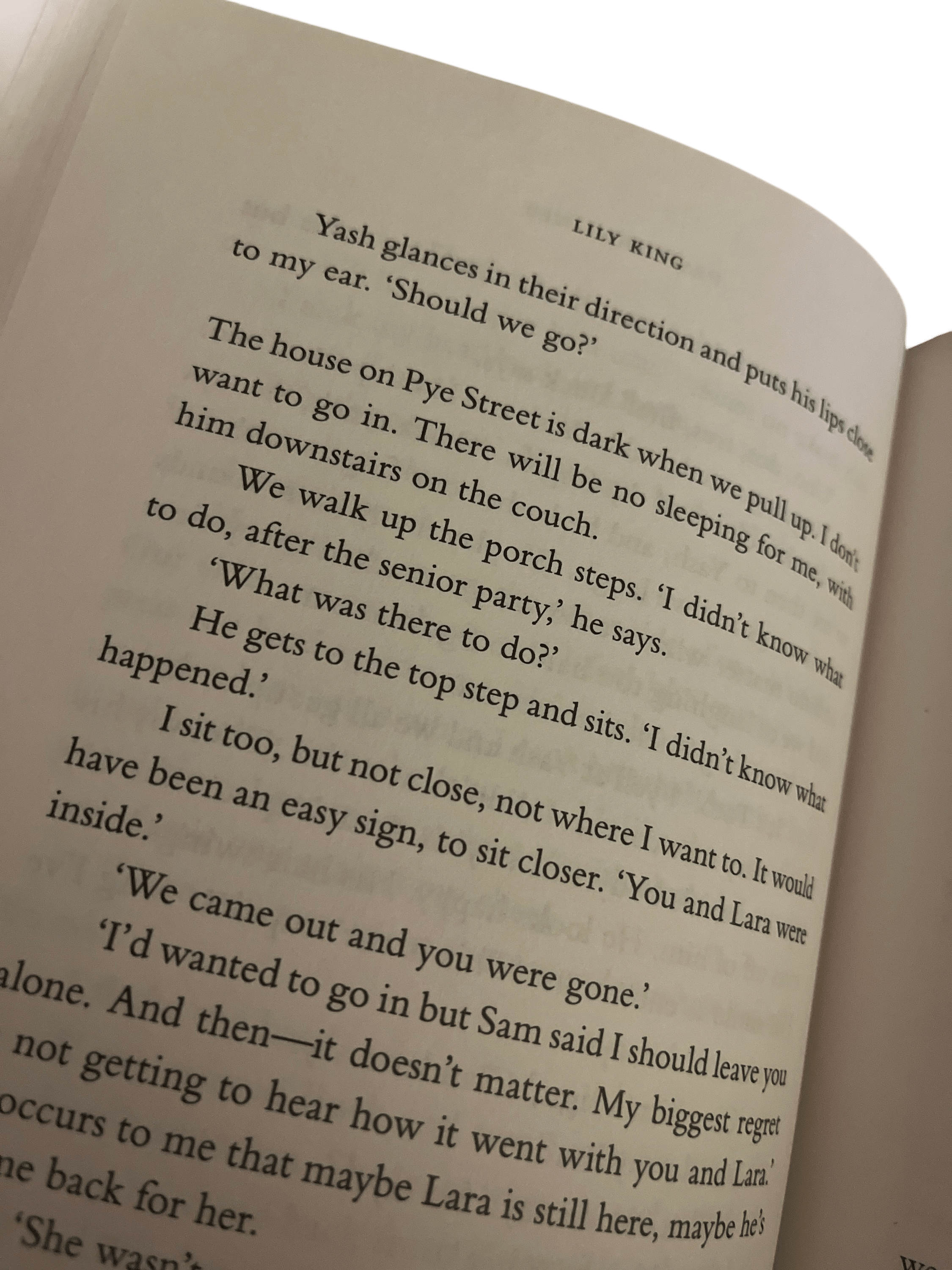 Reading the first 107 pages of Heart the Lover on repeat