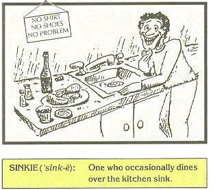 Eating Over The Sink