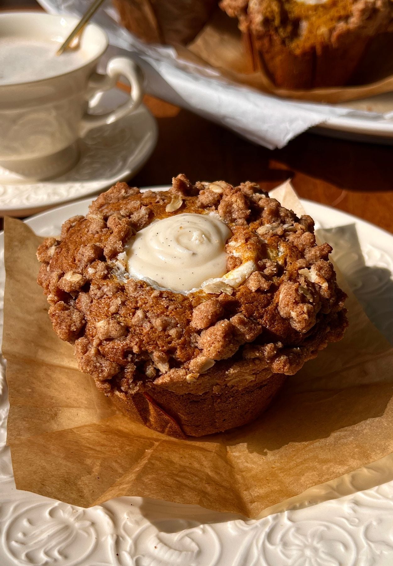 Bakery-Style Pumpkin Cream Cheese Muffins Recipe