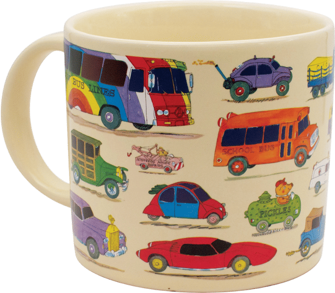 Richard Scarry Cars and Trucks Heat Transforming Mug