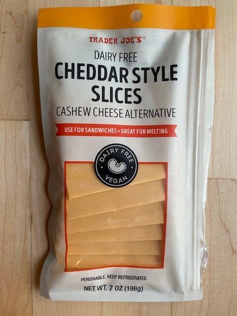 trader joe’s vegan cheddar slices
