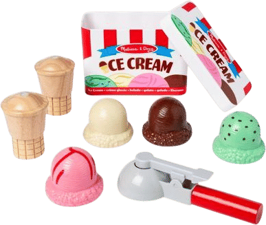 Melissa & Doug Scoop and Stack Ice Cream Cone Set