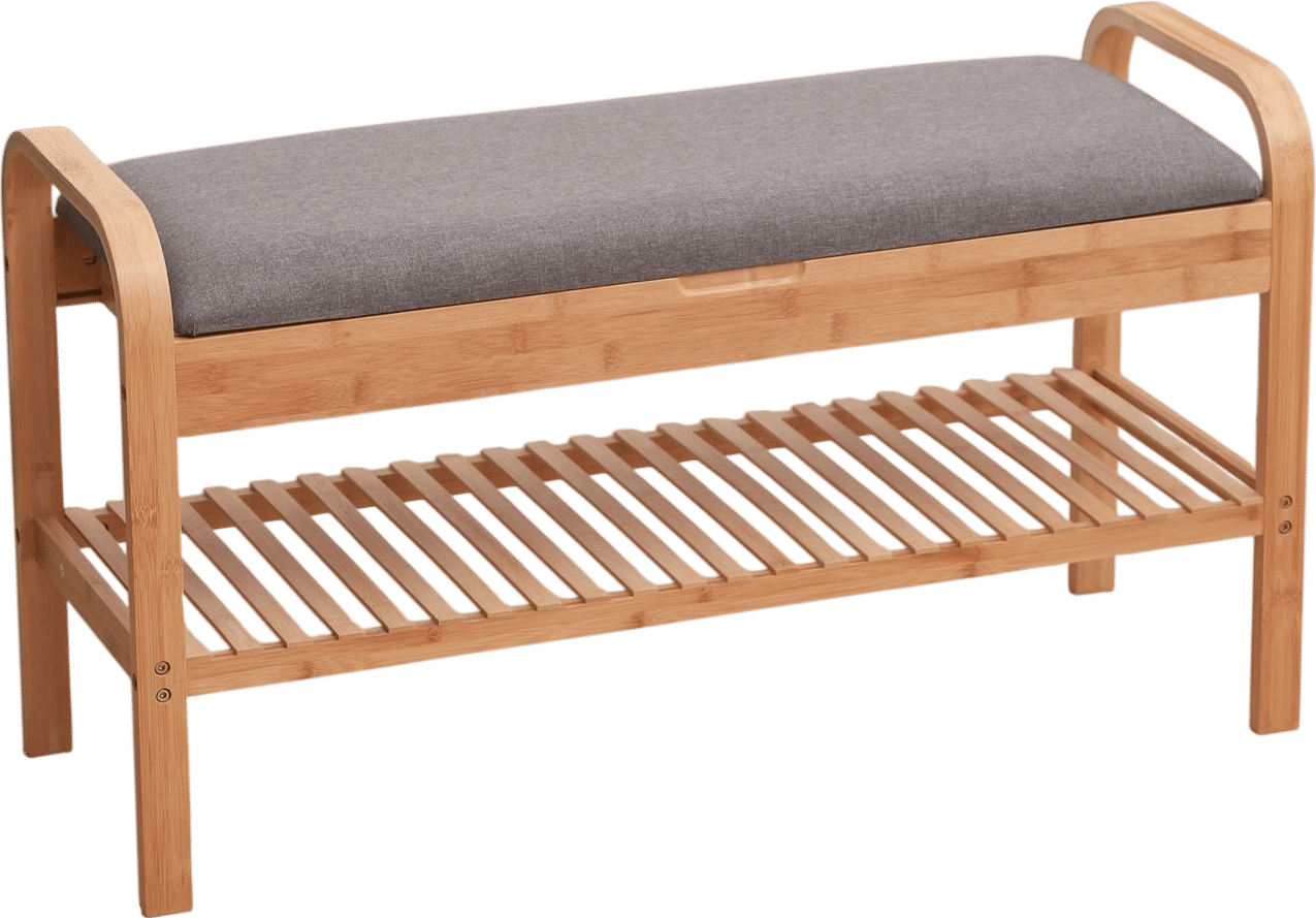 Millwood Pines Bamboo Shoe Storage Bench