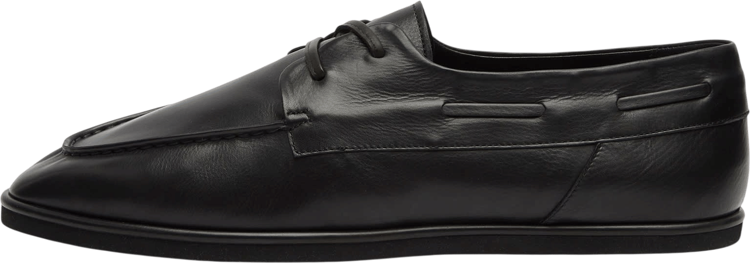 Auralee Leather Deck Shoes