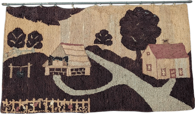 Rare One of a Kind 19th Century Woven Wall Hanging