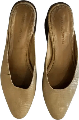 Leather mules & clogs Mari Giudicelli Beige size 40 EU in Leather - 56861563