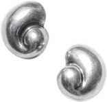 Vintage 925 Silver Shell Earrings Coastal Beach Jewelry