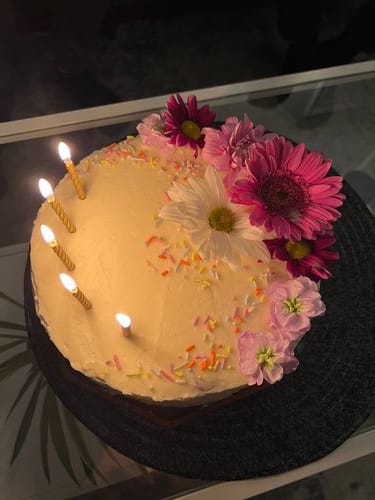 citrus birthday cake