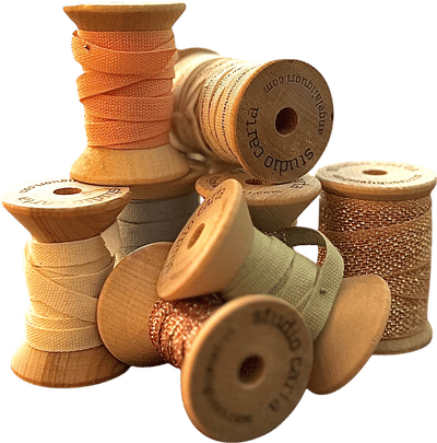 Cotton Ribbon on Wood Spool