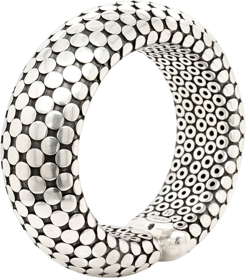 Vintage Sterling Silver Wide Flex Cuff Bracelet