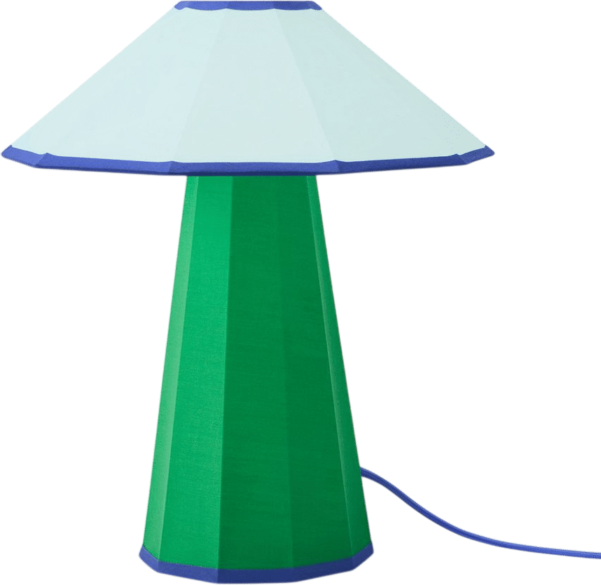 Trimme Table Lamp - Green/ Light Blue