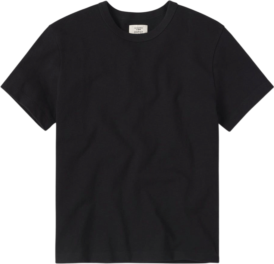 Buck Mason Black Field-Spec Cotton Heavy Tee