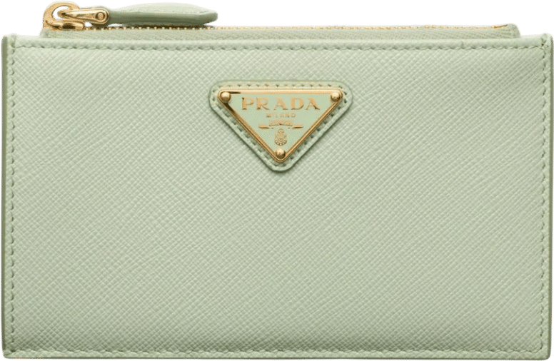 Lips Saffiano Leather Card Holder