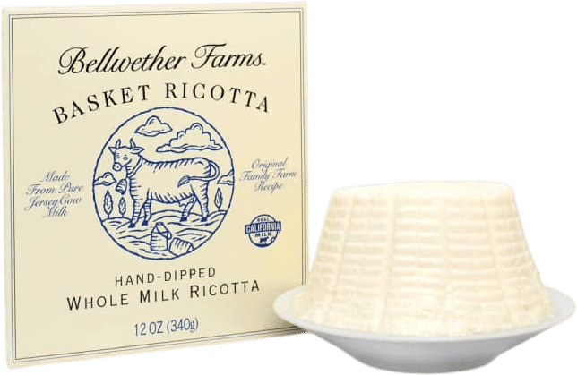 Bellwether Farms basket ricotta