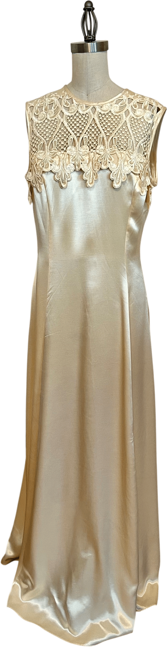 Vintage Silk and Lace Wedding Dress
