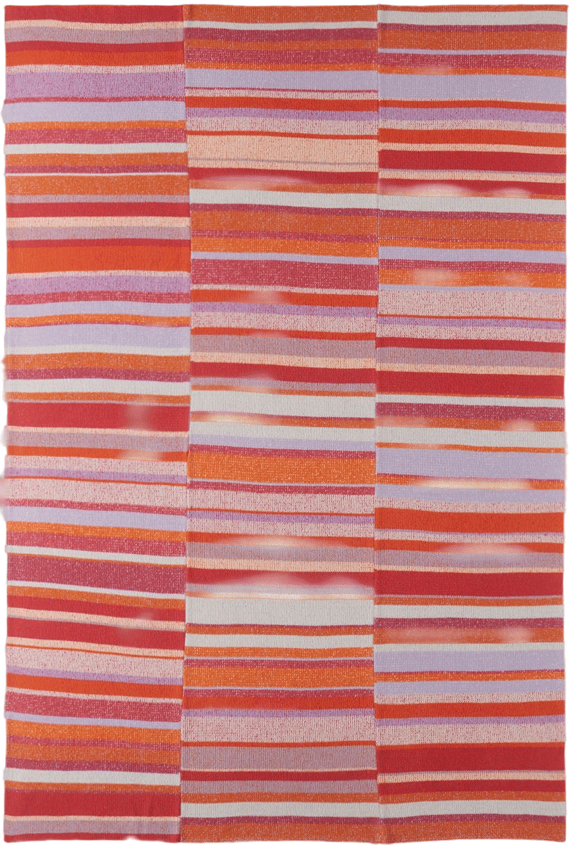 Pink & Orange Stripe Super Soft Blanket