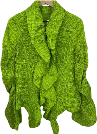 Dries Van Noten Green Jacket (Viscose, Size L)