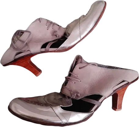 Leather heels MARITHÉ & FRANÇOIS GIRBAUD Metallic size 41 EU in Leather - 58510490