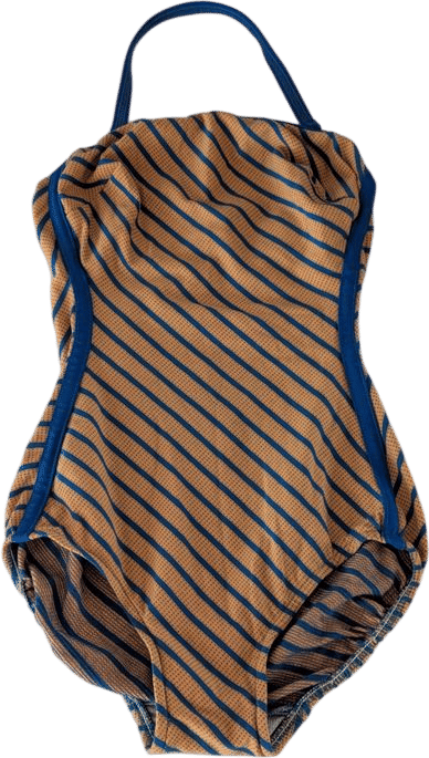 Robby Len Striped One-Piece Swimsuit (9) | Used,… | Noihsaf Bazaar