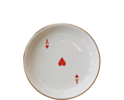 Ace of Hearts Ceramic Ring Dish