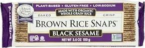 sesame brown rice snaps
