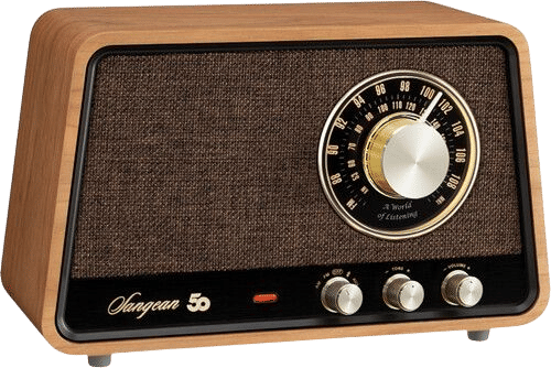 Sangean WR-55 50th Anniversary Retro Wireless Tabletop Radio