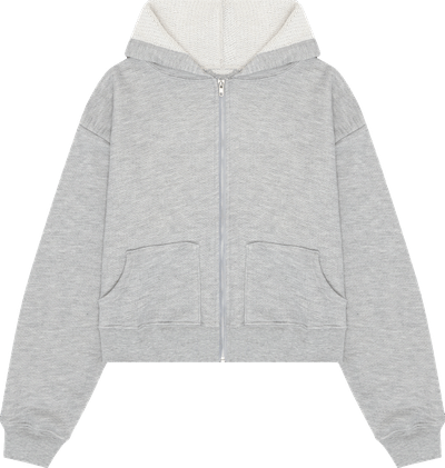 Chuck Hoodie in Grey French Terry