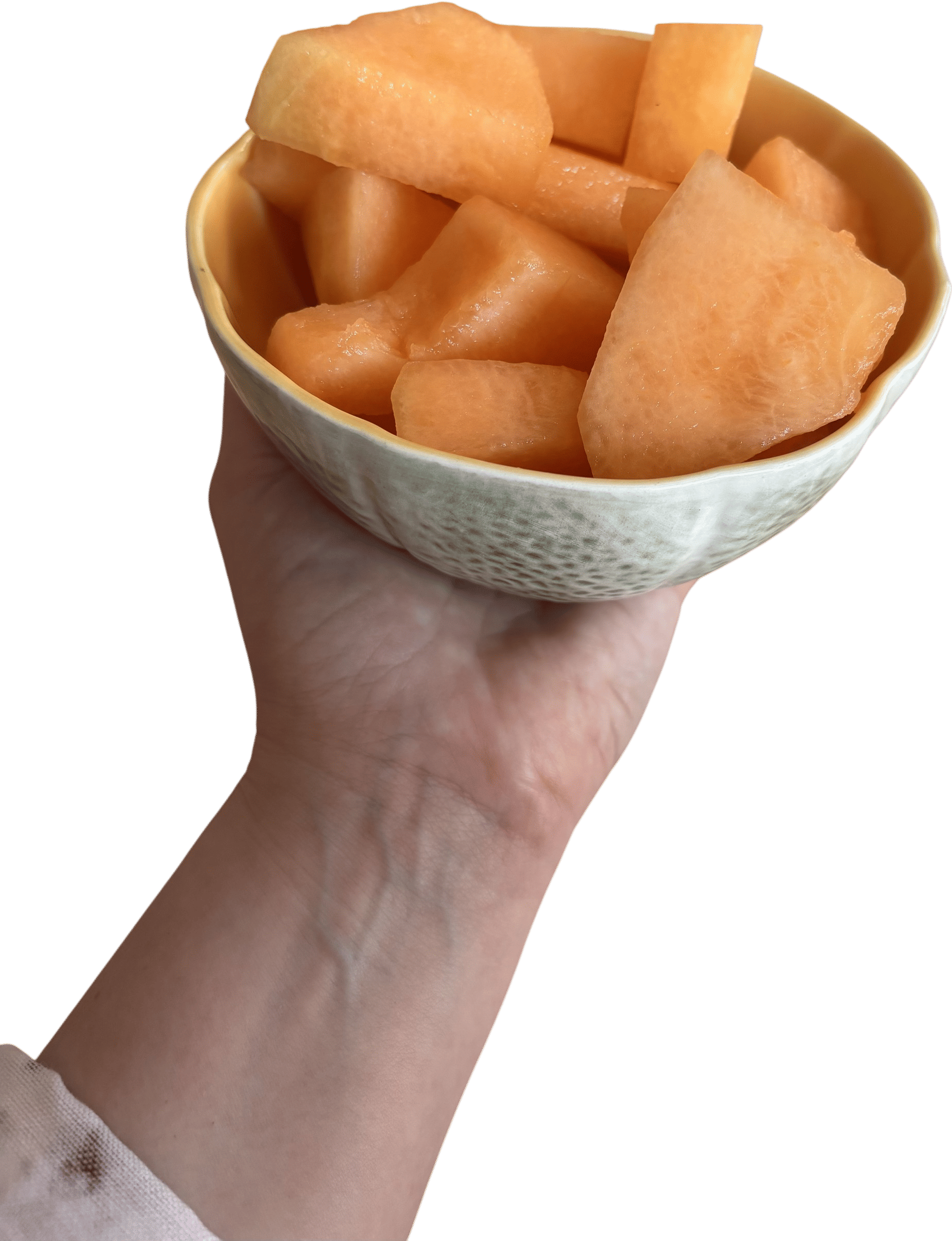 using the bordallo pinheiro cantaloupe bowl as intended