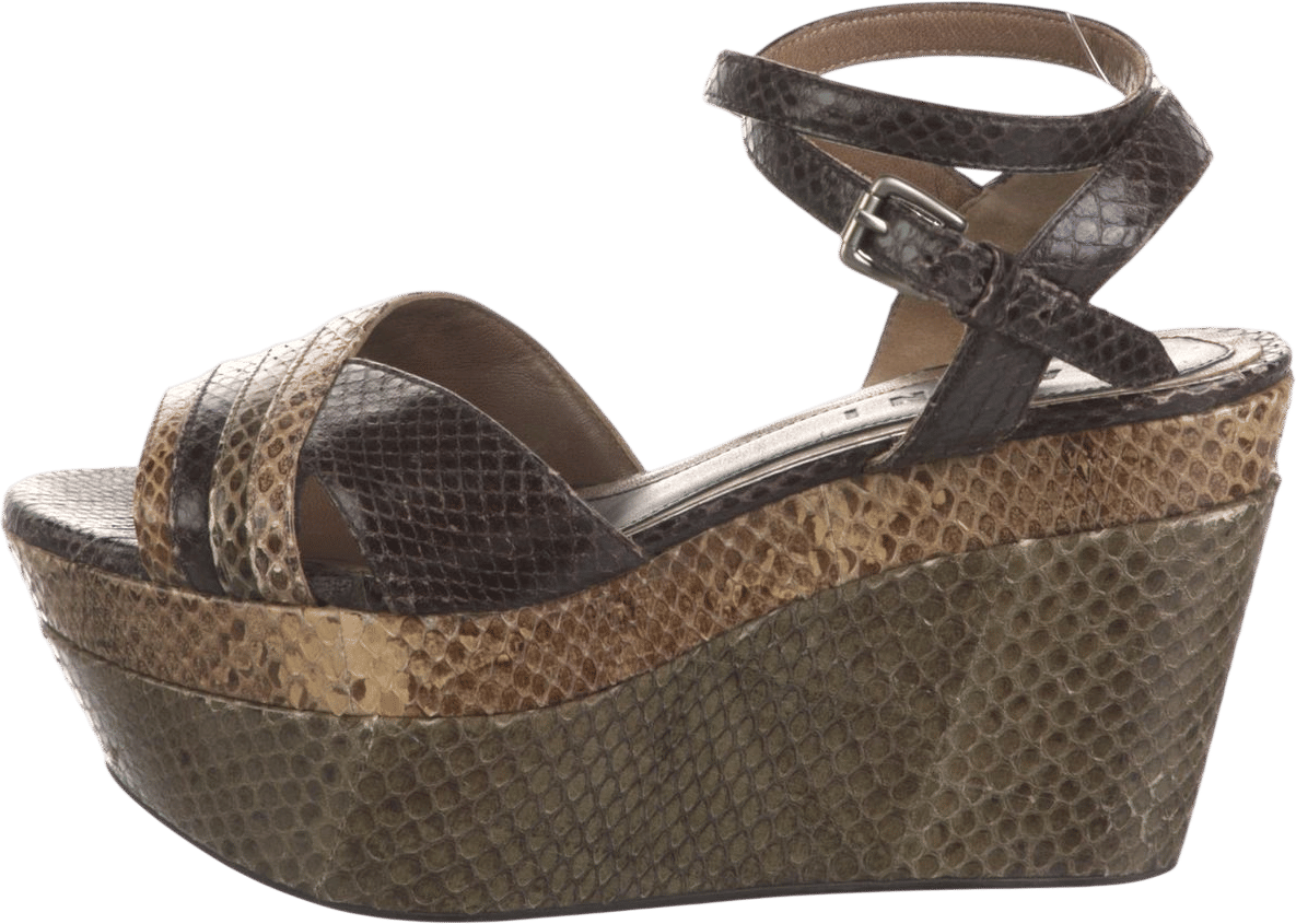 Snakeskin Animal Print Sandals