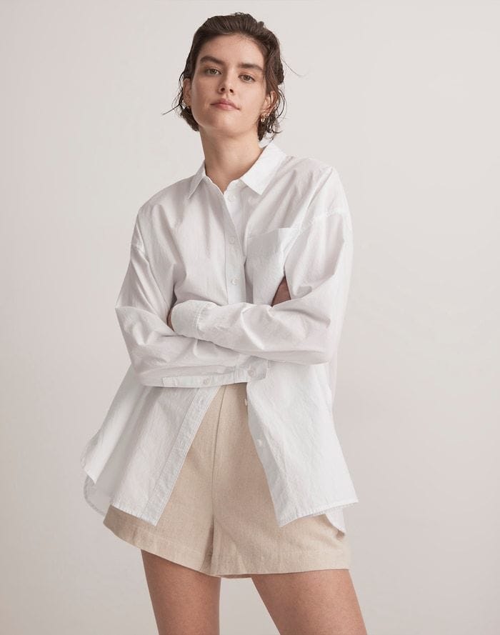 Madewell oversized poplin
