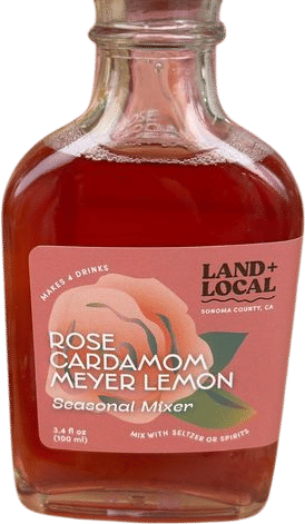 land + local rose cardamom meyer lemon mixer