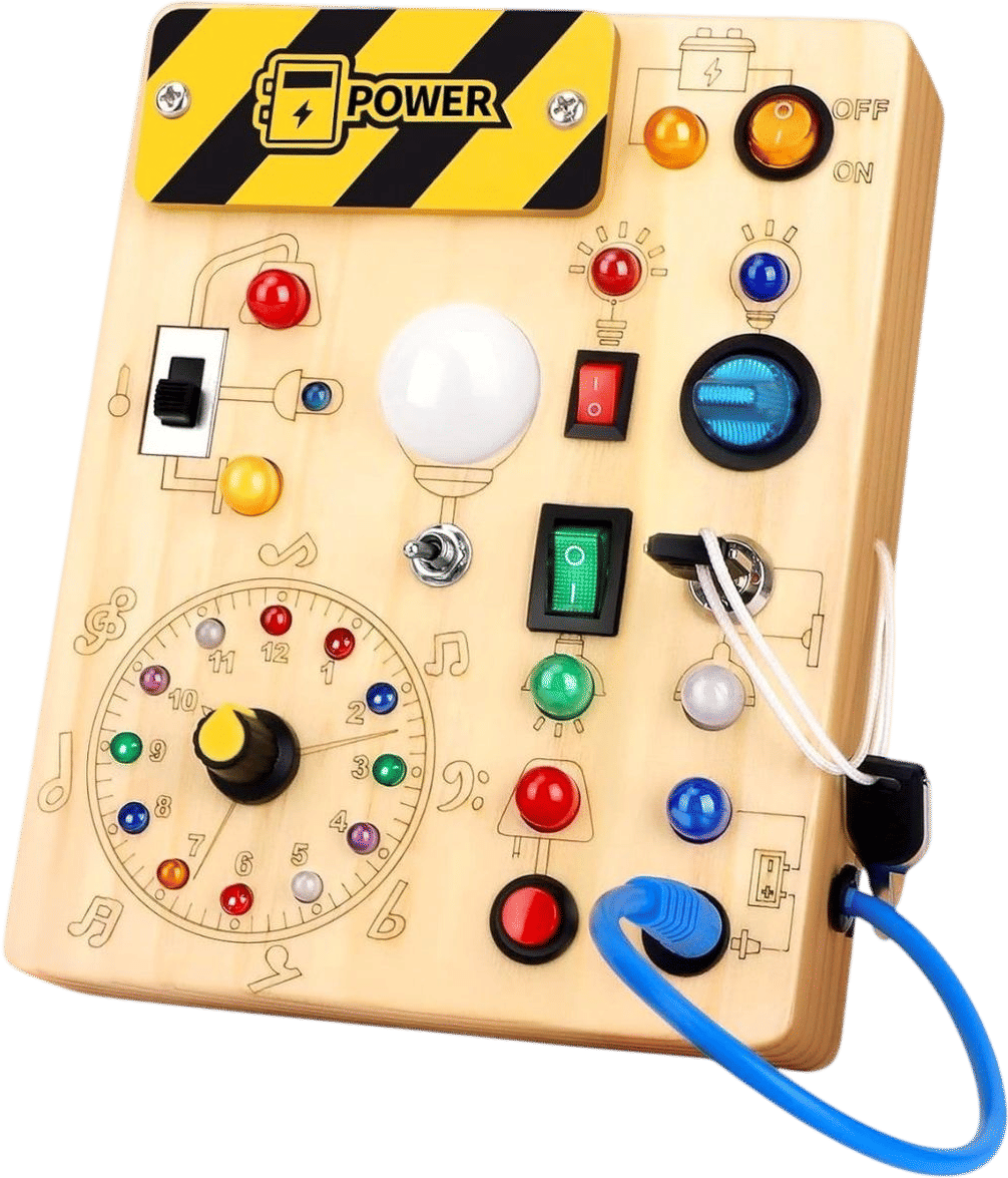 Montessori Switch & Light Activity Board