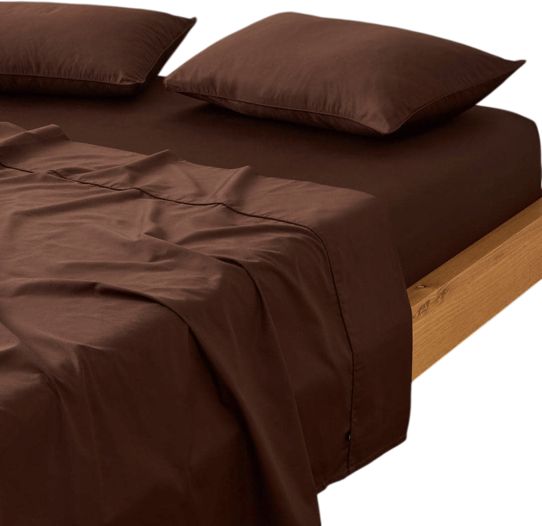 Eden Cotton - Chocolate Flat Sheet