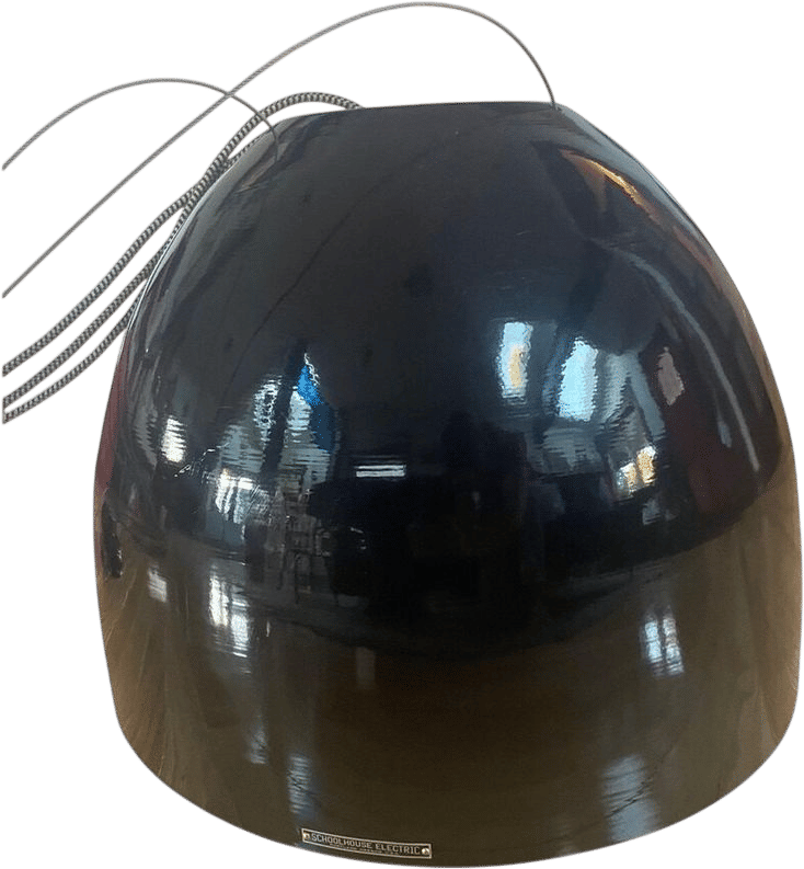 Retired Schoolhouse Electric Factory Pendant Light Black Large 22" D Made in USA - Etsy