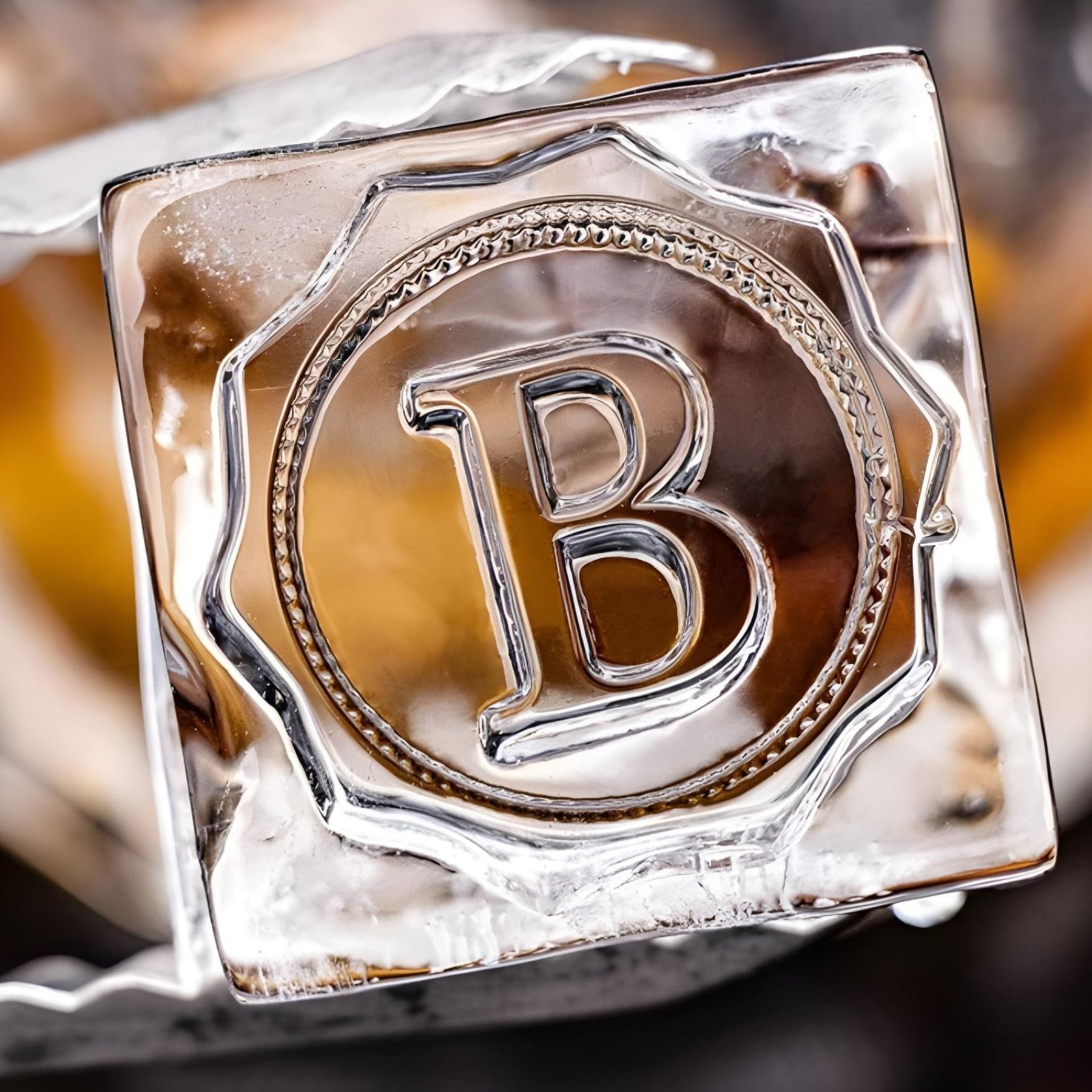 Custom Ice Cube Brass Stamp
