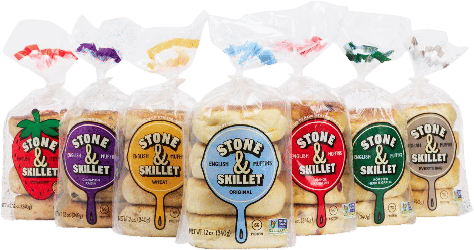 Stone and skillet English muffins