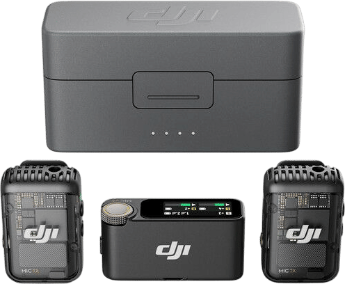 DJI Mic 2 2-Person Compact Digital Wireless Microphone System/Recorder for Camera & Smartphone (2.4 GHz)