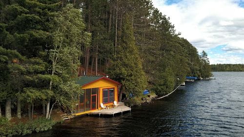 At the lake, no plans